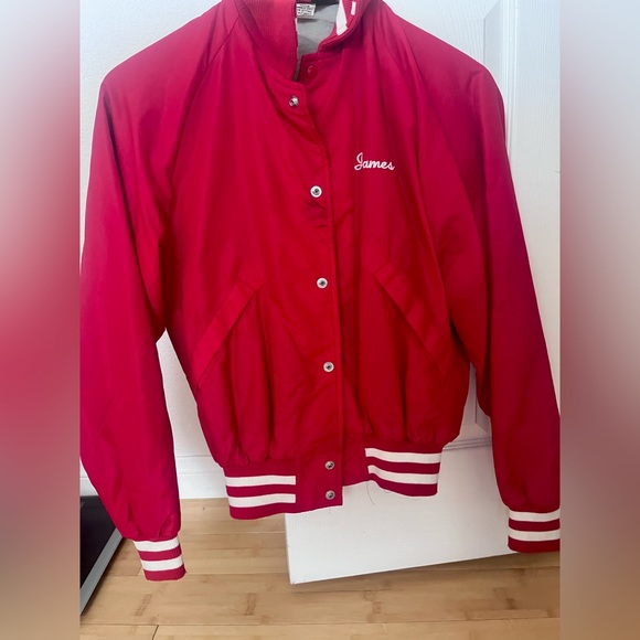 Red Varsity Windbreaker - Picture 1 of 5